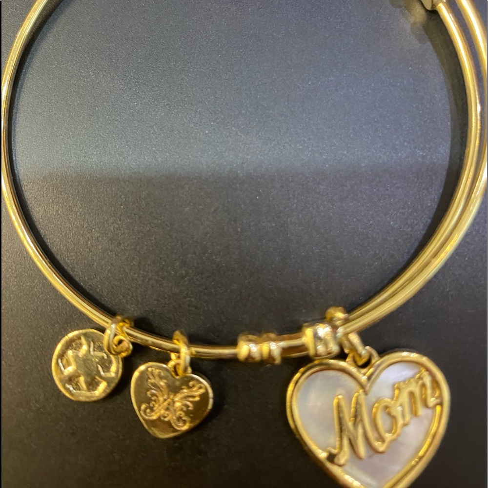 Alex and Ani gold MOM bracelet